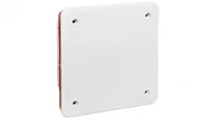 Rozdzielnie elektryczne - elettrocanali Puszka podtynkowa z pokrywą seria 350 92x92x45 czerwony-biały EC350C1 EC350C1 - miniaturka - grafika 1
