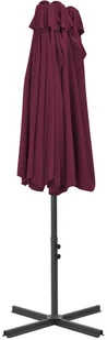 vidaXL Parasol ogrodowy na słupku aluminiowym, 460 x 270 cm, bordowy - Parasole ogrodowe - miniaturka - grafika 6