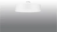 Lampy sufitowe - Sollux Lighting Lighting Oryginalna Oprawa Sufitowa Plafon SKALA 50 Biały Abażur Tworzywo Sztuczne Lampa Okrągła Nowoczesny Styl Loft Industrial Oświetlenie Żarówka E27 Idealna do Salonu Jadalni Sypialni LED SL.0761 - miniaturka - grafika 1
