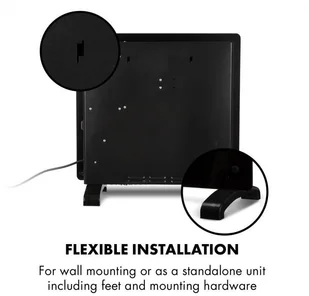 Klarstein Klarstein Norderney Grzejnik konwekcyjny termostat timer 1000 W 20 m kolor czarny ACO14-Norderney1000B - Ogrzewanie przenośne - miniaturka - grafika 6