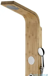 Corsan Bali z mieszaczem chrom drewno bambusowe B-231MCR | - Panele prysznicowe - miniaturka - grafika 5
