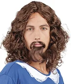 Dodatki do strojów karnawałowych - Boland boland 86359 dorośli peruka muszkieter z brodą, One Size 86359 - miniaturka - grafika 1