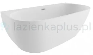 Polimat Wanna wolnostojąca Risa 160 Biała 00477 - Wanny - miniaturka - grafika 2