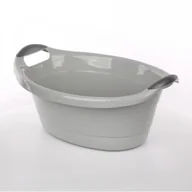 Inne artykuły do sprzątania - Miska / wanienka plastikowa Artgos owalna szara 14 l - miniaturka - grafika 1