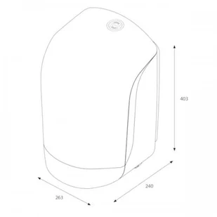 Katrin Dozownik do ręczników w roli M INCLUSIVE CENTERFEED M czarny /92124/ MT043-2 - Dozowniki papieru i mydła dla firm - miniaturka - grafika 2