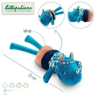 Lilliputiens Lilliputiens Zawieszka Wibrująca Nosorożec Marius 6 m+ - Zawieszki dla dzieci i niemowląt - miniaturka - grafika 4