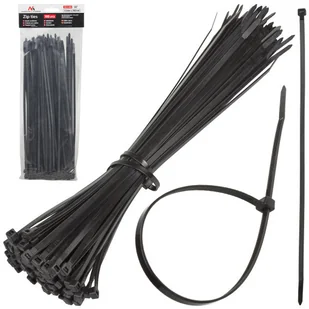 Maclean Organizer Opaski zaciskowe 100 sztuk MCTV-465 B czarne 4,8x300mm MCTV-465 B - Pozostałe akcesoria sieciowe - miniaturka - grafika 2