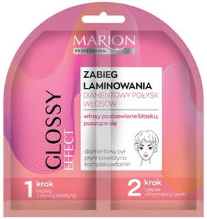 Marion zabieg laminowania Diamentowy Połysk Włosów 20ml 57076 - Kosmetyki do stylizacji włosów - miniaturka - grafika 2