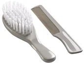 Szczotki do włosów dla dzieci - Thermobaby szczotka i grzebienia Szary - miniaturka - grafika 1