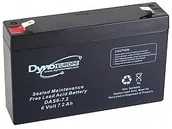 Baterie i akcesoria - Dyno Europe Dyno Europe AKUMULATOR KWASOWO-OŁOWIOWY 6V-7.2Ah 150x34x100mm DAS6-7.2 - miniaturka - grafika 1