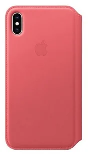 Apple iPhone XS Max Leather Folio Peony Pink (MRX62ZM/A) - Etui i futerały do telefonów - miniaturka - grafika 2
