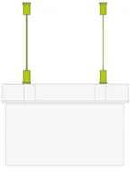 Oprawy, klosze i abażury - Intelight Zestaw montażu zwieszanego SUPREMA INLEWA 94492 - miniaturka - grafika 1