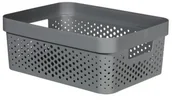 Pudła i pojemniki do przechowywania - CURVER Pojemnik ażurowy INFINITY 11L ciemno-szary CURVER Recycled 245679 - miniaturka - grafika 1