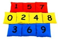 Akson Woreczki gimnastyczne - cyferki 6 kolorów (10 szt) CYFRY - Wyposażenie sportowe i gimnastyczne - miniaturka - grafika 7