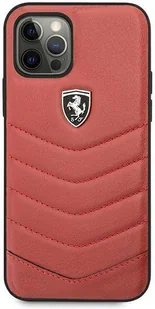 Ferrari FEHQUHCP12MRE iPhone 12/12 Pro czerwony/red hardcase Off Track Quilted hurtel-76681-0 - Etui i futerały do telefonów - miniaturka - grafika 3