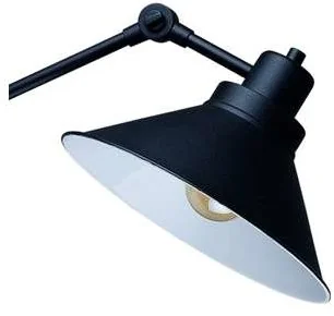 Nowodvorski Kinkiet LAMPA ścienna TECHNO 9145 metalowa OPRAWA industrialna na wysięgniku czarna złota 9145 - Lampy ścienne - miniaturka - grafika 2