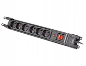 Listwy zasilające - Listwa przeciwprzepięciowa rack 19cali M6 1,5m - miniaturka - grafika 1