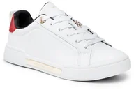 Sneakersy damskie - TOMMY HILFIGER Sneakersy Hardware Elevated Sneaker FW0FW05926 Biały - miniaturka - grafika 1