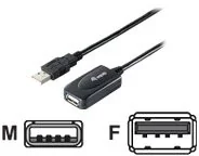 Equip Przedłużacz USB AM-AF 2.0 5M AKTYWNY BLACK (133336) - Kable komputerowe i do monitorów - miniaturka - grafika 2