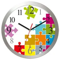 Zegary - Atrix Zegar aluminiowy Puzzle AL02PE2 - miniaturka - grafika 1