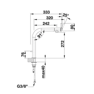 Blanco VONDA Control 518436 - Baterie wannowe i prysznicowe - miniaturka - grafika 3