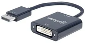 Kable komputerowe i do monitorów - Manhattan 152228 DisplayPort 1.2 A-wtyczka do gniazda DVI-D-, 23 cm czarna 152228 - miniaturka - grafika 1