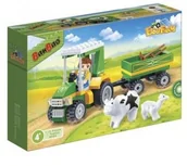 Klocki - Banbao Eco Farm KLOCKI Traktor z przyczepą 8586 - 6953365385869 - miniaturka - grafika 1