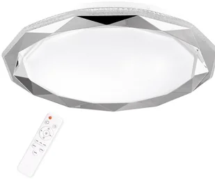 Polux Plafon LED Glossy 51cm 72W biały chrom z pilotem 314819 - Lampy sufitowe - miniaturka - grafika 3