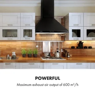 Klarstein Victoria 60 Czarny (DSM-Victoria-BLACK) - Okapy kuchenne - miniaturka - grafika 4