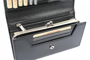 Wilmar (PL) Portfel Damski (PL) Klamra 16 cm Skóra Włoska Z Kartami P15 Wstawka - Portfele Wilmar (PL) Portfel Damski (PL) Klamra 16 cm Skóra Włoska Z Kartami P15 Wstawka - Portfele - miniaturka - grafika 2