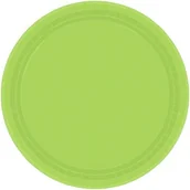 Kinder party - Amscan jednobarwne papierowe talerze 23 cm opakowanie sztuk, jasnozielony 55015.53 - miniaturka - grafika 1