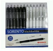 Długopisy - penmate Długopis Sorento Black&White - miniaturka - grafika 1