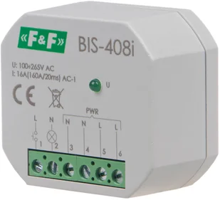 F&F Przekaźnik bistabilny BIS-408i - Sterowniki i przekaźniki - miniaturka - grafika 2