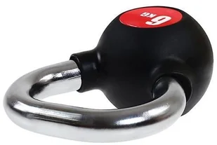 HMS Kettlebell guma z chromowaną rączką 6 kg 17031 KGC-6 - Kettlebell - miniaturka - grafika 2