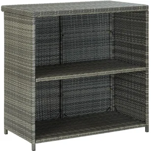 vidaXL 3-częściowy zestaw mebli barowych, polirattan, szary 313472 - Stoły z krzesłami vidaXL 3-częściowy zestaw mebli barowych, polirattan, szary 313472 - Stoły z krzesłami - miniaturka - grafika 6