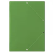 Teczki i skoroszyty - Donau Teczka z gumką , karton, A4, 400gsm, zielona FEP06G - miniaturka - grafika 1