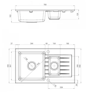 Deante Zorba ZQZ S513 - Zlewozmywaki - miniaturka - grafika 4