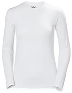 Bielizna sportowa damska - Helly Hansen damskie w HH Tech Crew Base Layer, biały, xl 48374_001-XL - miniaturka - grafika 1