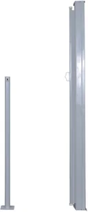 vidaXL Zwijana markiza boczna, 140 x 300 cm, szara - Markizy - miniaturka - grafika 3