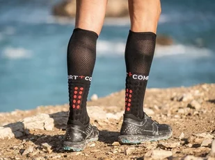 Compressport skarpety kompresyjne FULL SOCKS RUN czarne - Skarpetki sportowe męskie - miniaturka - grafika 3
