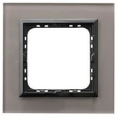 Klawisze i ramki - Ospel Impresja szkło szare ramka R-1YGC/41/25 R-1YGC/41/25 - miniaturka - grafika 1
