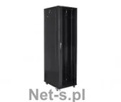 Szafy rack - Lanberg szafa instalacyjna stojąca 19 37U 800 x 800mm czarna flat pack (FF01-8837-12B-kpl) - miniaturka - grafika 1