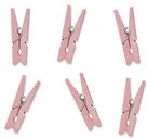 PartyDeco Klamerki drewniane, różowy, 20 sztuk - Gadżety dla niej i dla niego - miniaturka - grafika 3