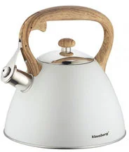 Klausberg Czajnik z gwizdkiem biały, 3 l - Czajniki na gaz - miniaturka - grafika 2