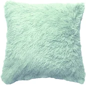 Kołdry i poduszki dla dzieci - Uniglob Poduszka SHAGGY miętowa 45 cm x 45 cm - miniaturka - grafika 1