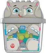 Klocki - Fisher Price Mega Bloks Pojemnik z klockami Słonik GFX30 730020 - miniaturka - grafika 1
