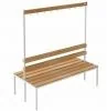 Meble do szkół i przedszkoli - Malow Ławka podwójna ŁSZ 2A z wieszakami na ubrania 1,5 m ŁSZ 2a - miniaturka - grafika 1