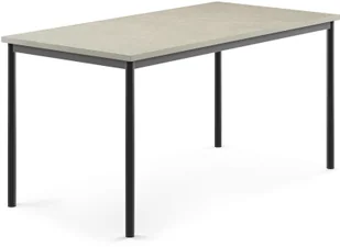 AJ Produkty Stół SONITUS, 1600x800x760 mm, jasno szare linoleum, antracyt - Meble do szkół i przedszkoli AJ Produkty Stół SONITUS, 1600x800x760 mm, jasno szare linoleum, antracyt - Meble do szkół i przedszkoli - miniaturka - grafika 1