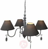 Lampy sufitowe - Näve Kolor antyczny szary lampa wisząca Susana - miniaturka - grafika 1