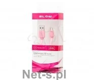 Blow Kabel USB microUSB1 m Różowy 66-065 - Kable USB - miniaturka - grafika 3